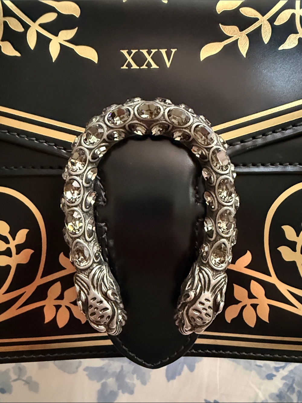 Gucci Garden Black & Gold Filligree Dionysus Shoulder Bag - Picture 5 of 8